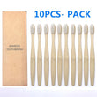 10 PCS Colorful Natural Bamboo Toothbrush Set - More Natural Healing