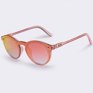 AOFLY Women Sunglasses Oval Retro with Reflective Mirror - More Natural Healing