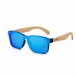 HU WOOD Bamboo Spring Arm Sunglasses For Women with UV400 Polarized Mirror Lenses - More Natural Healing