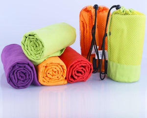 Quick Dry Microfiber Sports Towel with Mesh Bag - More Natural Healing